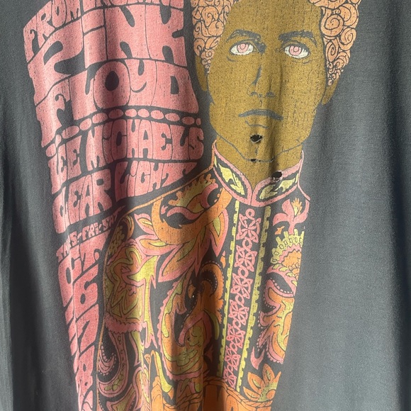 Distressed Roots of Rock Pink Floyd S/S Gray Muli-Color T Size Large - Picture 2 of 6